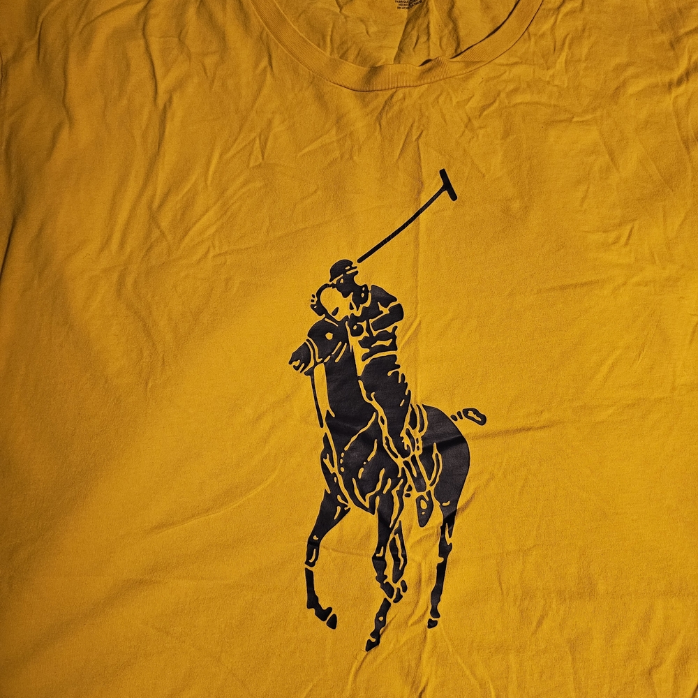Polo by Ralph Lauren Men's Mustard Polo Player Tee